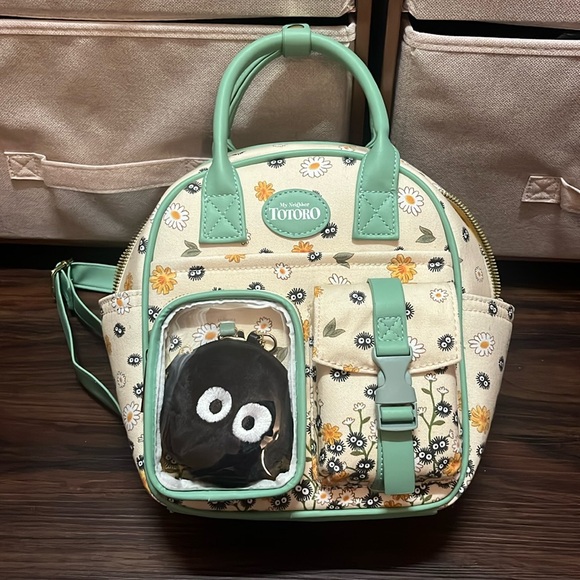 Hot Topic Handbags - My Neighbor Totoro Ghibli Soot Sprites mini backpack